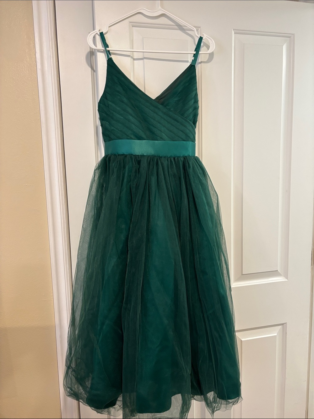 Source Unknown Emerald Green Tulle Formal Dress